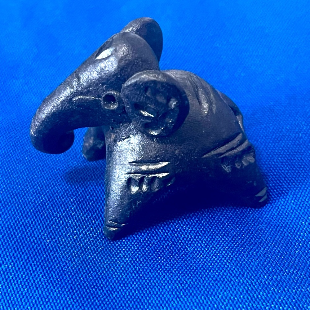 Black Wooden Elephant small